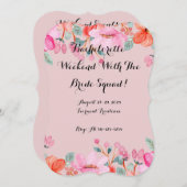 VRIJGEZELLENUITNODIGING SAVE THE DATE (Voorkant / Achterkant)