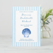 Vrijgezellenweekend aan de kust kaart (Staand voorkant)