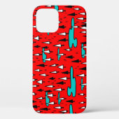 Vrijhandige bomen: Scandinavisch kerstpatroon. Case-Mate iPhone Case (Achterkant)