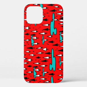 Vrijhandige bomen: Scandinavisch kerstpatroon. Case-Mate iPhone Case
