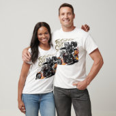Vrijheden Ride: Vrouw op Motorcycle T-shirt (Unisex)