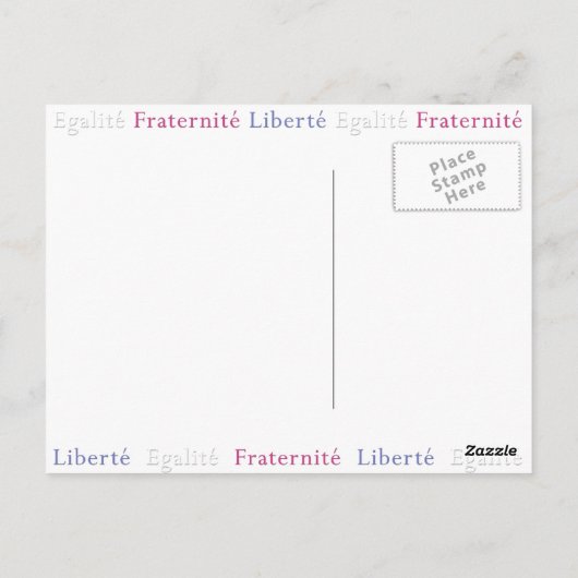 Vrijheid 14 Juillet Briefkaarten (Achterkant)