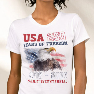 Vrijheid 1776 2026 America's 250ste verjaardag T-shirt