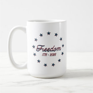Vrijheid 1776–2026 Amerika 250 Patriottisch Ontwer Koffiemok