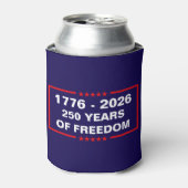 Vrijheid 1776-2026 blikjeskoeler (Blikje Voorkant)