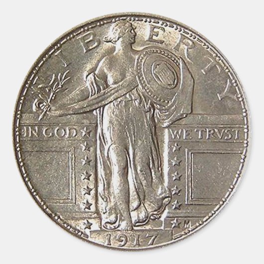 Vrijheid 1917 ronde sticker (Voorkant)