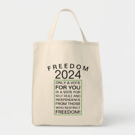 Vrijheid 2024-canvas tas
