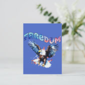 Vrijheid - 250e Onafhankelijkheidsdag Briefkaart (Staand voorkant)
