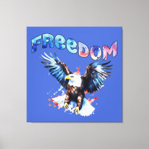 Vrijheid - 250e Onafhankelijkheidsdag Canvas Afdruk