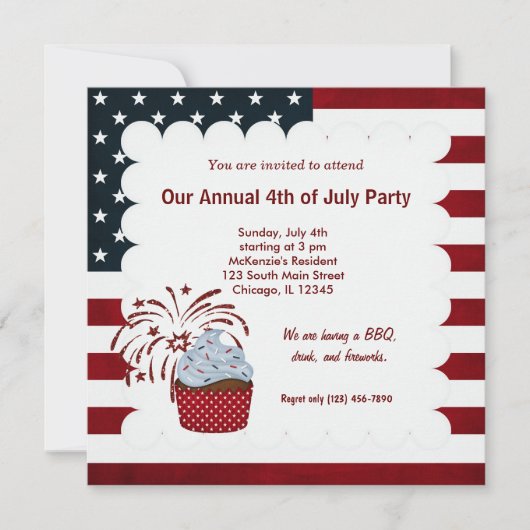 Vrijheid 4 juli kaart (Voorkant)