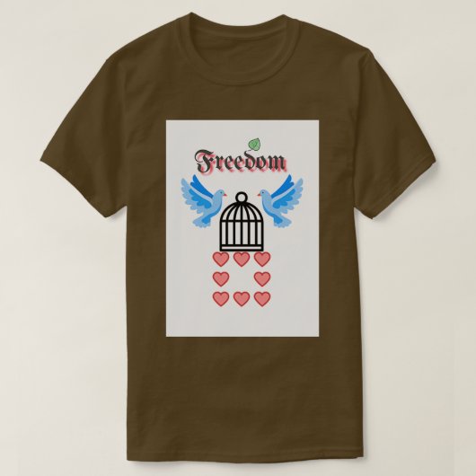 Vrijheid 4 t-shirt (Design voorkant)