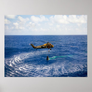 Vrijheid 7 Splashdown & Recovery Poster