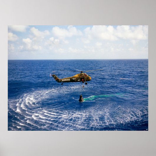 Vrijheid 7 Splashdown & Recovery Poster (Voorkant)