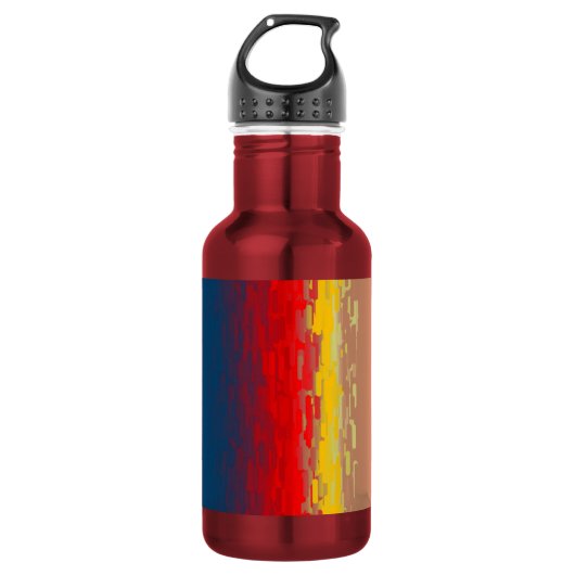 Vrijheid abstract Roos Waterfles (Voorkant)