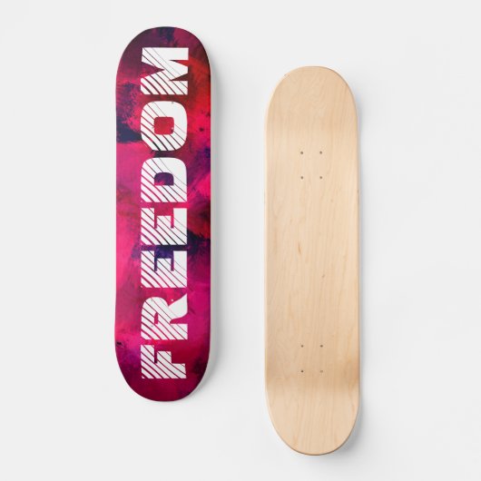 Vrijheid - Abstract skateboard (Voorkant)