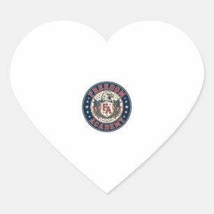 Vrijheid Academie Patriottische Patriottische Univ Hart Sticker