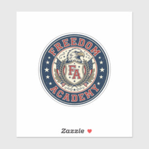 Vrijheid Academie Patriottische Patriottische Univ Sticker