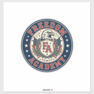 Vrijheid Academie Patriottische Patriottische Univ Sticker