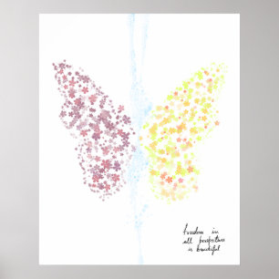 Vrijheid Acryl Wall Art Poster