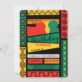 Vrijheid afro zwarte geschiedenis maand Verjaardag Kaart (Voorkant)