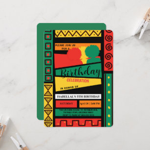 Vrijheid afro zwarte geschiedenis maand Verjaardag Kaart