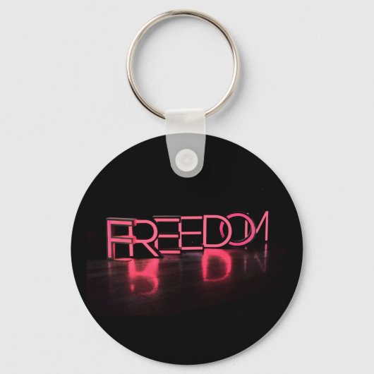 VRIJHEID Amerika Rood Neon VS Sleutelhanger (Voorkant)