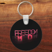 VRIJHEID Amerika Rood Neon VS Sleutelhanger (Voorkant)