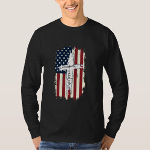 Vrijheid - Amerikaanse vlag 4 juli T-shirt