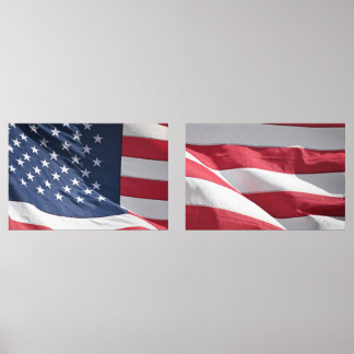 Vrijheid Amerikaanse vlag zwaaien in de wind Muurkunst Sets