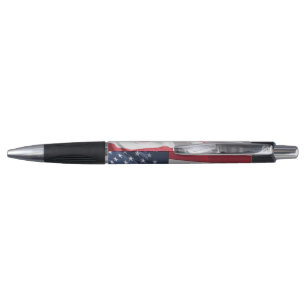 Vrijheid Amerikaanse vlag zwaaien in de wind Pen