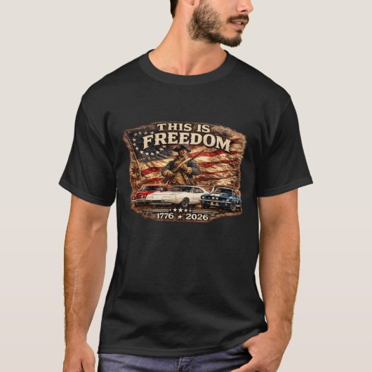 VRIJHEID AUTO'S T-SHIRT (Voorkant)