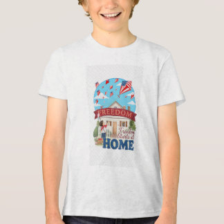 Vrijheid Begint Thuis InspirationalPatriottisch T- Tri-Blend Shirt