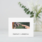 Vrijheid = Bevrijding Briefkaart (Staand voorkant)