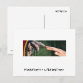 Vrijheid = Bevrijding Briefkaart (Voorkant / Achterkant)