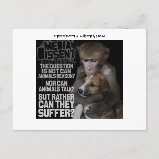 Vrijheid = Bevrijding Briefkaart (Voorkant)