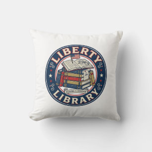 Vrijheid Bibliotheek Patriottische Patriottische B Kussen