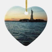 Vrijheid bij zonsonderdag keramisch ornament (Voorkant)