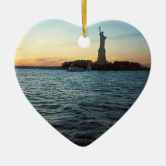 Vrijheid bij zonsonderdag keramisch ornament