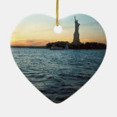 Vrijheid bij zonsonderdag keramisch ornament (Achterkant)