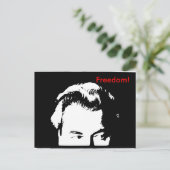Vrijheid! (Bijgewerkt) Briefkaart (Staand voorkant)