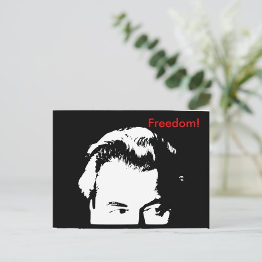 Vrijheid! (Bijgewerkt) Briefkaart (Staand voorkant)