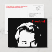Vrijheid! (Bijgewerkt) Briefkaart (Voorkant / Achterkant)