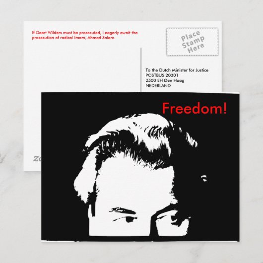 Vrijheid! (Bijgewerkt) Briefkaart (Voorkant / Achterkant)