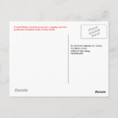 Vrijheid! (Bijgewerkt) Briefkaart (Achterkant)