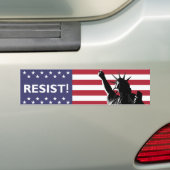 Vrijheid blijft behouden in schaduwvlaggenachtergr bumpersticker (Op auto)