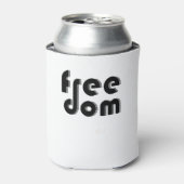 vrijheid blikjeskoeler (Blikje Voorkant)