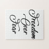 Vrijheid Boven Angst Legpuzzel (Horizontaal)