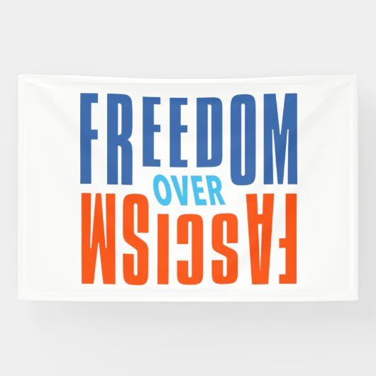 Vrijheid boven fascisme banner (Horizontaal)