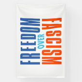 Vrijheid boven fascisme banner (Verticaal)
