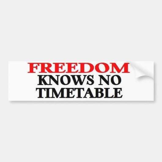 VRIJHEID BUMPERSTICKER (Voorkant)